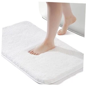 Shaggy Bath Rugs for Bathroom Non Slip 20" X 32", Water 20 in x 32 in White - Picture 1 of 8