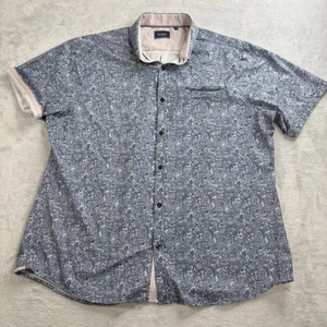 7 Diamonds 4-Way Stretch Shirt Mens 2XL Floral House Of Love Woven Hybrid Flex - Picture 1 of 9
