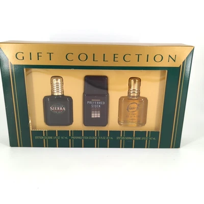 Stetson Preferred Stock Sierra Juego de Regalo de Colonia para Hombres Botellas de 0.5 / 0.75 OZ NUEVO DE STOCK Foto 1 de 4