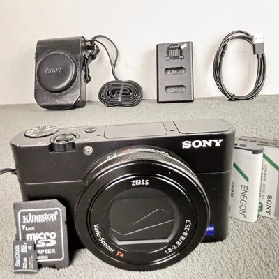 Sony Cyber-Shot DSC-RX100 V / M5 Digital Compact Camera Set / 35 Languages - Bild 1 von 4