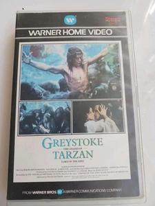 Greystoke Legend of Tarzan VHS 1984 Ex Rental Warner Home Video Cult Fantasy - Picture 1 of 8