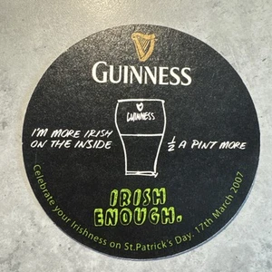 Guinness Bierdeckel Coaster Beermat von 2007 BBCS X1435 - Bild 1 von 2