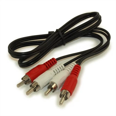 3ft 2 Wire RCA Audio Cables  Male/Male (General Duty) - Image 1 of 2