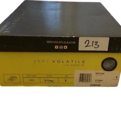 Very Volatile Women's Notion Fringe Wedge Stone Beige NEW US 8 Western Sandals - Image 1 of 4