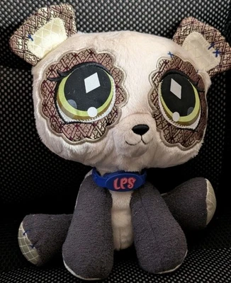 Brinquedo de pelúcia Littlest Pet Shop LPS VIP urso panda Hasbro 2007 - Imagem 1 de 2