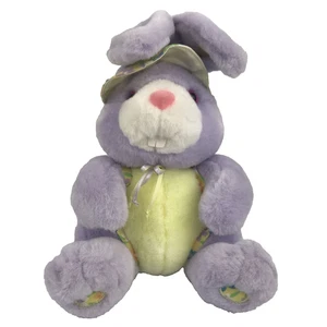 Muñeca Brooklyn Toy & Novelty Co Bunny Rabbit Peluche 9" Visera Amarilla Púrpura - Imagen 1 de 11