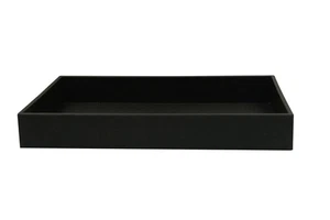 Black Plastic Full Size Jewelry Display Tray Organizer ~ 2" Tall - Picture 1 of 1