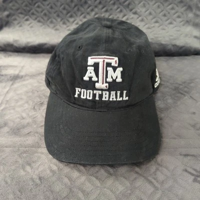 Sombrero de fútbol americano Texas A&M Aggies Adidas negro bordado adulto OSFM Foto 1 de 4