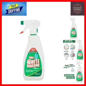 Versatile 500ml White Vinegar Cleaning Spray for Glass & More - Pack of One - Picture 1 of 9