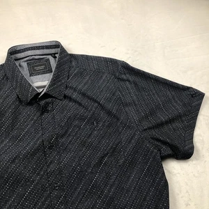 7 Diamonds Mens XXL Shirt 4-Way Stretch Beat Box Geometric Short Sleeve 2XL Slim - Picture 1 of 12