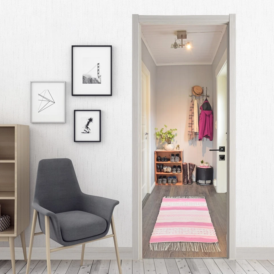 Türtapete selbstklebend TürPoster Türfolie - WOHNUNGSEINGANG 3D EINGANG - Bild 1 von 4