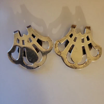 925纯银古董艺术装饰花卉餐巾夹支架WATSON W42 — 第 1/4 张图片