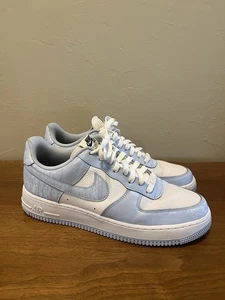 Nike by You Air Force 1 Low Power blau metallic weiß DV3907-900 Herrengröße 12 - Bild 1 von 13