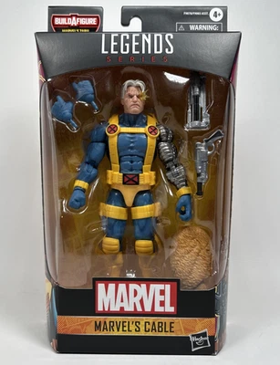 Figura de acción Hasbro Marvel Legends Cable 6" con pierna trasera izquierda BAF Zabu Foto 1 de 4