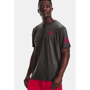 Under Armour Men's Freedom Flag Logo T-Shirt in Charcoal Heather/Red XLarge $30 - Picture 1 of 7