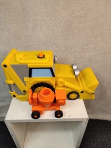 Learning Curve Bob Builder Scoop tragbare Tragetasche Planierraupe gelb 2006 schwindelig - Bild 1 von 15