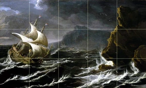 Art Marine Ship Ocean Ceramic Mural Backsplash Bath Tile #2230 - Picture 1 of 1