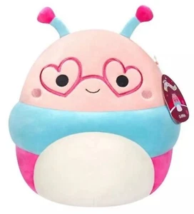 Squishmallows GRIFFITH the Valentine’s Day Caterpillar 8 inch Pink Plushie Toy - Picture 1 of 5