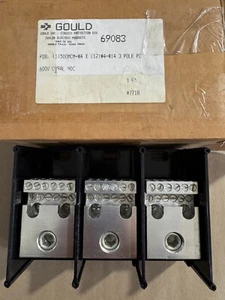 Gould Shawmut 69083 Fuse Block 3P 600V 500MCM-#4 & #4-#14 New - Picture 1 of 4