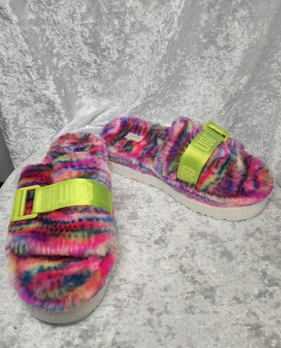 Sandalo UGG Fluffita Pixelate Slide Taglia 7