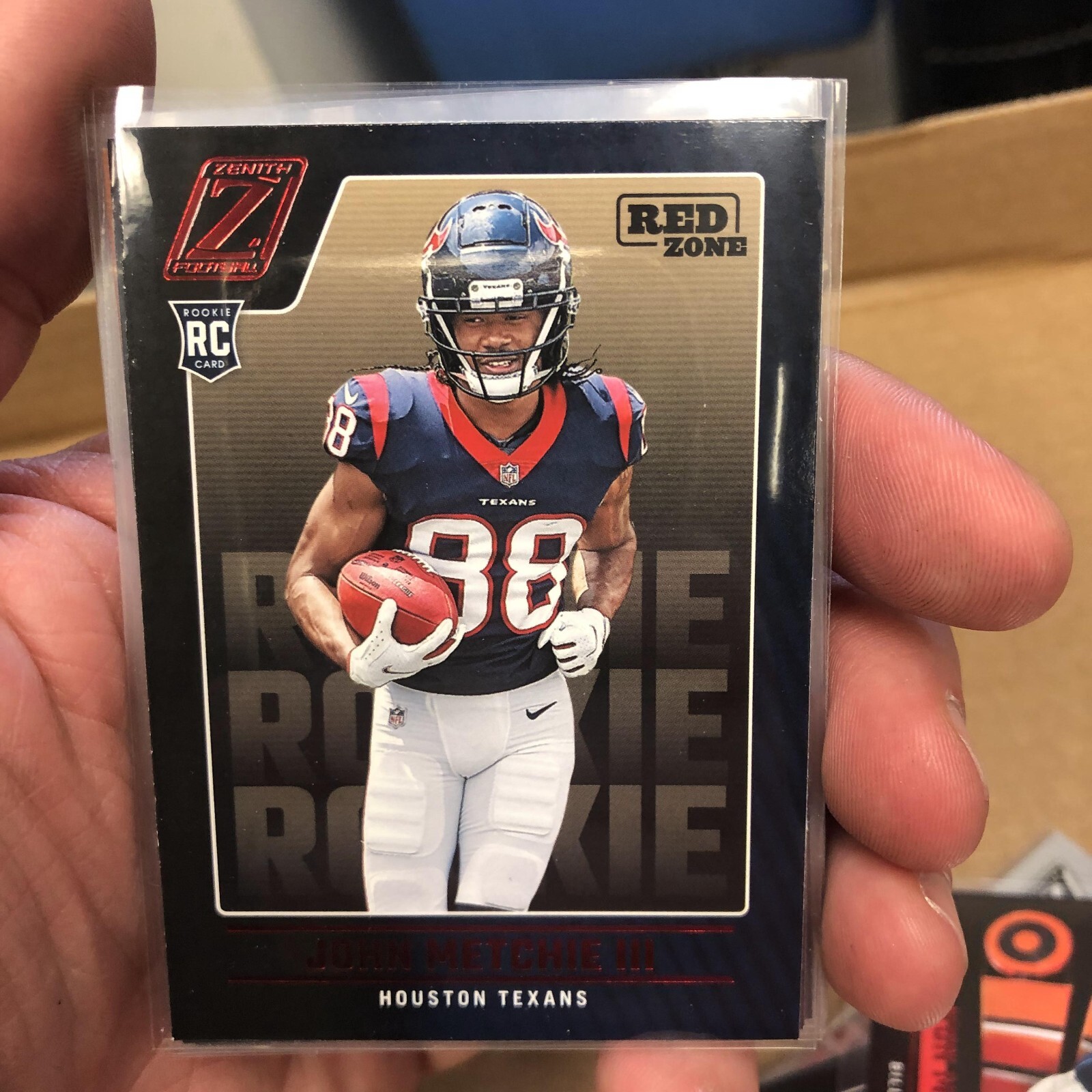 2022 Zenith John Metchie III Red Zone #117 RC Rookie - Houston Texans