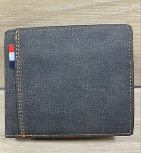 Billetera de bolsillo de cuero PU doble plegable para hombre, nueva - Imagen 1 de 6