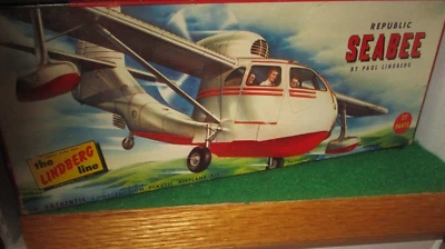 VINTAGE 1955 LINDBERG 1:48 SCALE REPUBLIC SEABEE AMPHIBIAN AIRPLANE KIT# 503:79 - Image 1 of 4