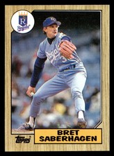 1987 Topps Bret Saberhagen #140 Kansas City Royals
