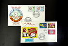 2  FDC VIET NAM stamp- INDOCHINE  stamp  - CONG KHO PHIEU - PHAT TRIEN SACH