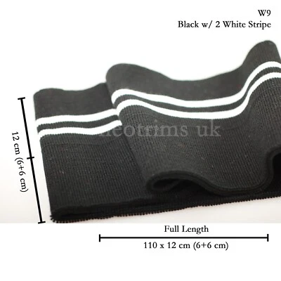 Ribete elástico de punto acanalado para puño, cinturas para el cuello. Rayas renovación ribete de ropa Foto 1 de 2