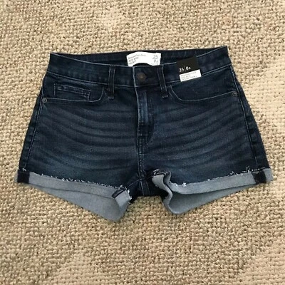 Abercrombie & Fitch Shorts Denim Cut Off Jeans Short Junior Girls Size 25 - Image 1 of 2