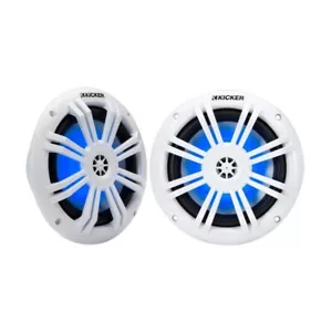 Kicker Marine Audio 6,5"" con LED Blu Yacht Barca Costola Coppia Audio Barca - Foto 1 di 4