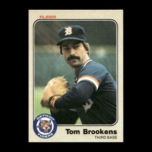 Tom Brookens 1983 Fleer Detroit Tigers #327 NM Vintage!