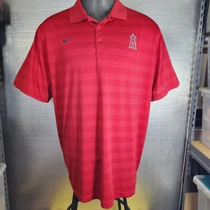 Nike LA Angels Dri-Fit Performance Poloshirt Herren Gr. XXL Rot Gebraucht. " - Bild 1 von 17