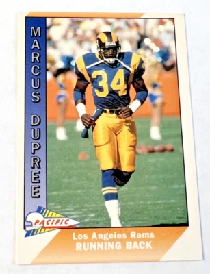 1991 Pacific Trading Co NFL Trading Card #248 Marcus Dupree Los Angeles Rams - Image 1 of 4