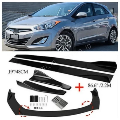 For Hyundai Elantra GT GLS Front Bumper Lip Splitter Side Skirts Rear Lip US Foto 1 de 4