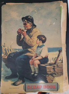 1930's Scrapbook Full Of Old Postcards (184 Total) Estate Find As-Is - Picture 1 of 10