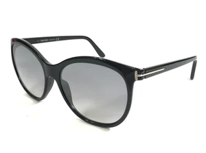 Tom Ford Sonnenbrille Geraldine-02 TF568 01C schwarz Cat Eye mit grauen Gläsern mit Farbverlauf - Bild 1 von 12