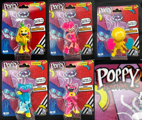 Poppy Playtime Minifigures Set Of 5 Player Bunny Huggy Kissy Mommy PhatMojo Cover