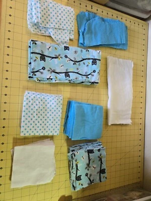 100 5" Acolchado Patchwork Tela Cuadrados Edredón Dije Franela Búho Foto 1 de 3