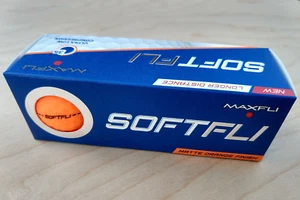 Maxfli SoftFli Hi Vis Matte Orange - NEW 3 BALL SLEEVE - Soft Golf Balls Softfly - Picture 1 of 2