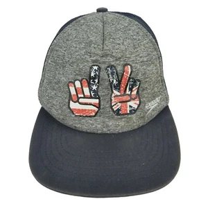 Vtg Speedo USA #1 UK Britain #2 Mesh Snapback Baseball Trucker Hat Cap Onesize - Picture 1 of 11