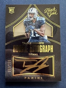 Tajae Sharpe 2016 Panini Black Gold Rookie Auto 213/225 #124 Rookie Auto RC - Picture 1 of 3