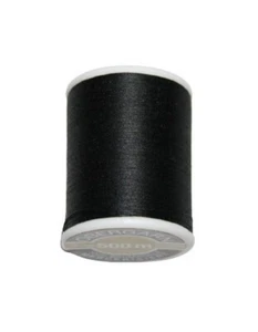(0,02€/m) Nähmaschinen Obergarn Nähgarn 500m Baumwolle 50/3 schwarz (1001) - Bild 1 von 1