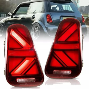 Pair Red Tail Lights Assembly For 2001-2006 Mini Cooper R50 R52 R53 Rear Lamps - Bild 1 von 9
