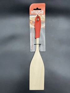 IMUSA 12" Holz kleines Kochschaufel mit rotem Silikongriff - Bild 1 von 3