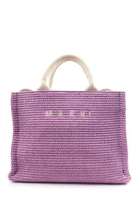 Marni Small Raffia East West Tote Bag / Purple - Picture 1 of 10