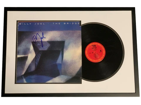 BECKETT BILLY JOEL SIGNED FRAMED THE BRIDGE ALBUM VINYL AUTO BAS COA PIANO MAN Cover