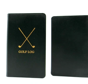 Golf Score Logbuch Leder Softcover kompakt 3"x5" grafisches Bild auf dem Grün - Bild 1 von 6