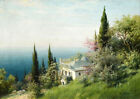 Oil Painting Seascape Seaside With House Crimean Landscape Viktor Baturin Canvas